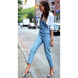 NWT WeWoreWhat Basic Overalls Light Wash-sz Large